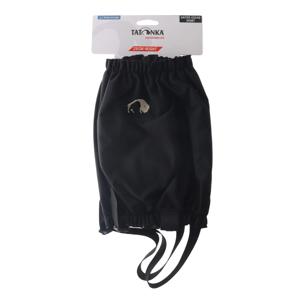 Tatonka 420 HD Nylon Short Gaiters Black 3 Tatonka 420 HD Nylon Short Gaiters Black