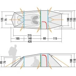 Tatonka Okisba 2 Person Tent With Vestibule Green -Tatonka Shop 2597070z 1