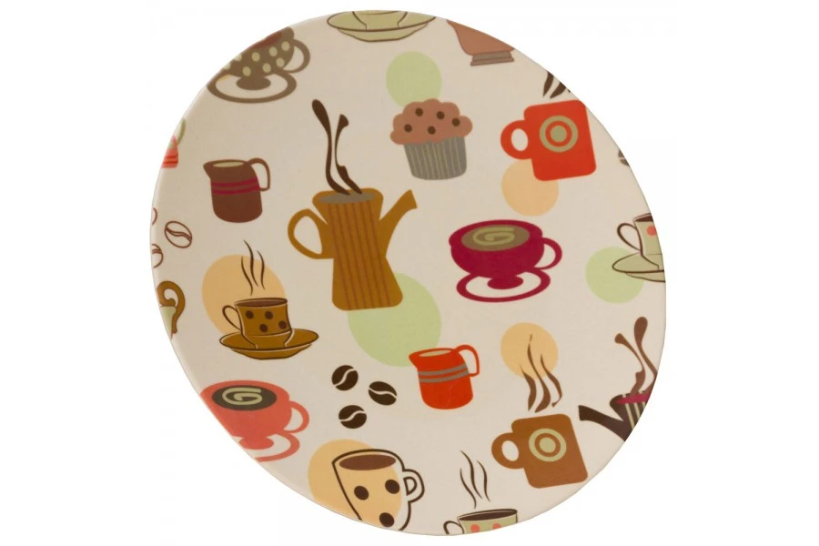 Vango Bamboo Dinner Plate 28cm Coffee Cup Print 3 Vango Bamboo Dinner Plate 28cm Coffee Cup Print